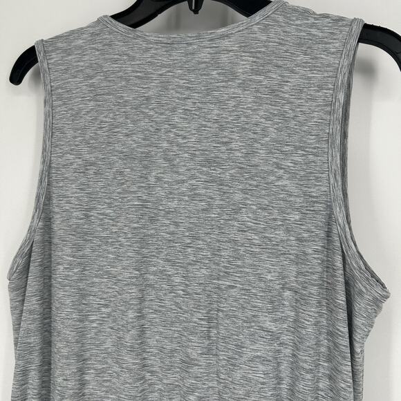 Old Navy Active Breath On Cross Front Jumpsuit Gray Athleisure Pockets Size L - Picture 7 of 11